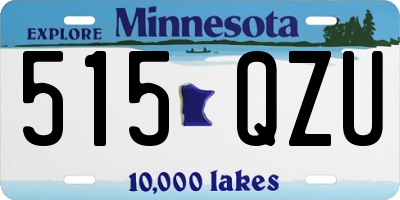 MN license plate 515QZU