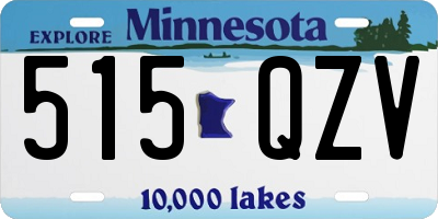 MN license plate 515QZV