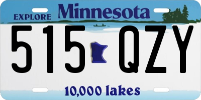 MN license plate 515QZY