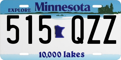 MN license plate 515QZZ
