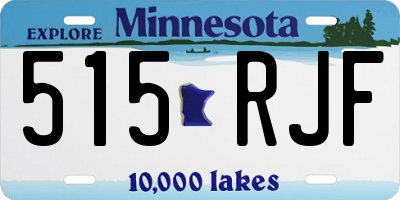 MN license plate 515RJF