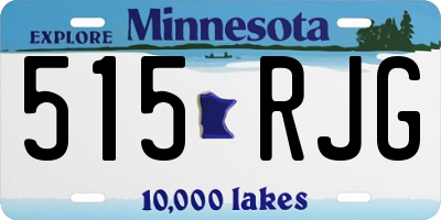 MN license plate 515RJG