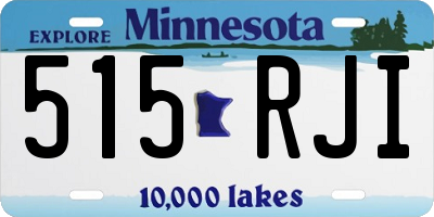 MN license plate 515RJI