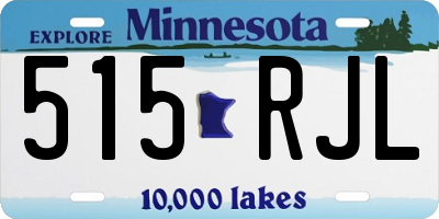 MN license plate 515RJL