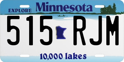 MN license plate 515RJM