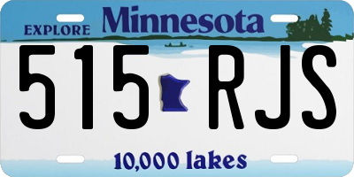 MN license plate 515RJS