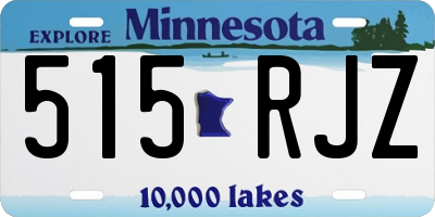 MN license plate 515RJZ