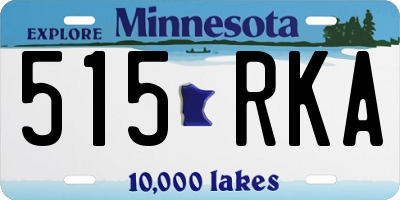 MN license plate 515RKA