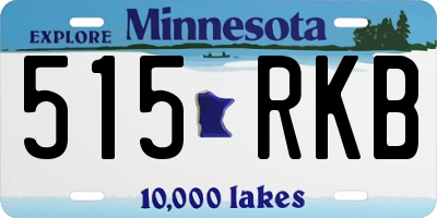 MN license plate 515RKB