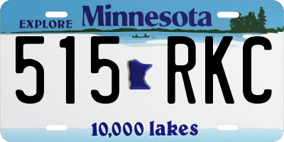 MN license plate 515RKC