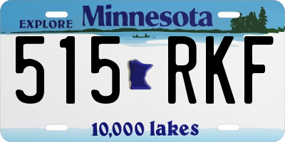 MN license plate 515RKF