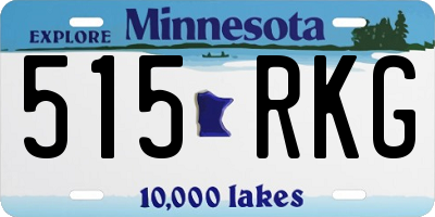 MN license plate 515RKG