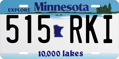 MN license plate 515RKI