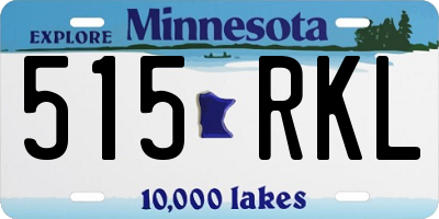 MN license plate 515RKL