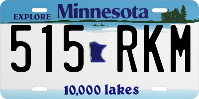 MN license plate 515RKM