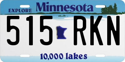 MN license plate 515RKN