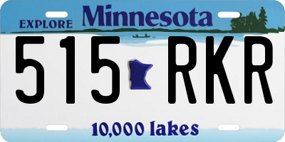 MN license plate 515RKR