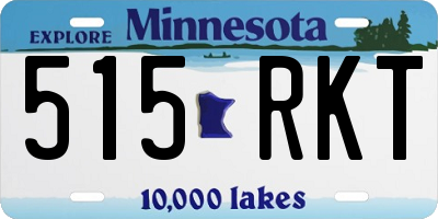 MN license plate 515RKT