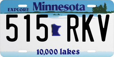 MN license plate 515RKV