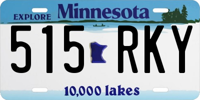 MN license plate 515RKY