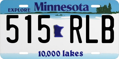 MN license plate 515RLB