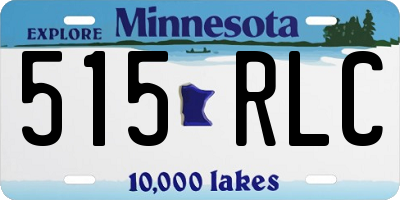 MN license plate 515RLC
