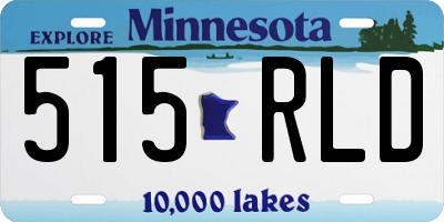 MN license plate 515RLD