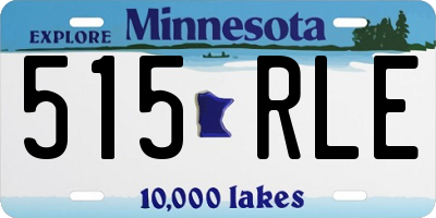 MN license plate 515RLE
