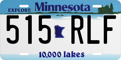 MN license plate 515RLF