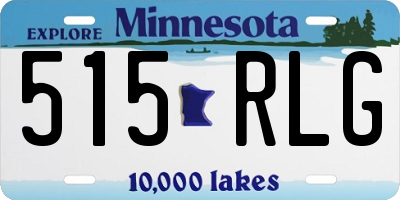 MN license plate 515RLG
