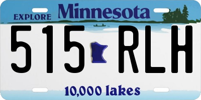 MN license plate 515RLH