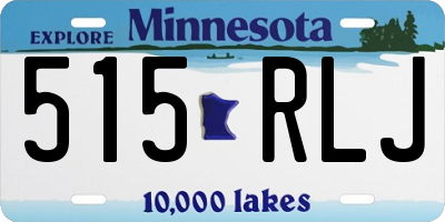 MN license plate 515RLJ