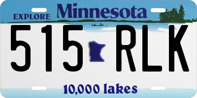 MN license plate 515RLK