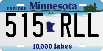 MN license plate 515RLL