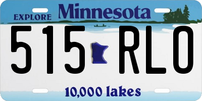 MN license plate 515RLO