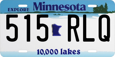 MN license plate 515RLQ