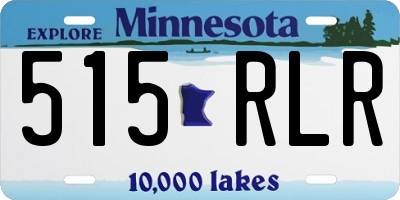 MN license plate 515RLR