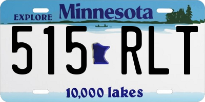MN license plate 515RLT