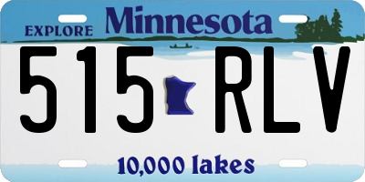 MN license plate 515RLV