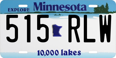 MN license plate 515RLW