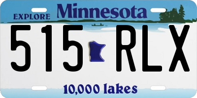 MN license plate 515RLX
