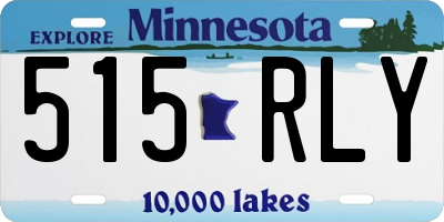 MN license plate 515RLY