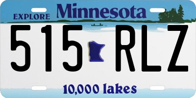 MN license plate 515RLZ