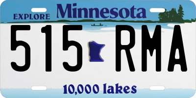 MN license plate 515RMA