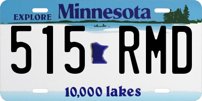 MN license plate 515RMD