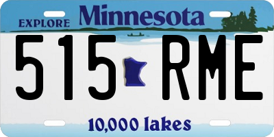 MN license plate 515RME