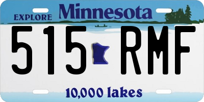 MN license plate 515RMF