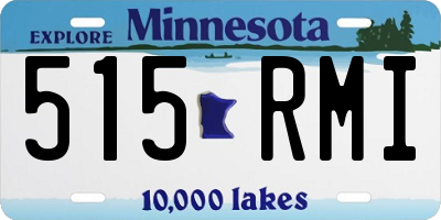 MN license plate 515RMI