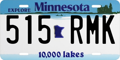 MN license plate 515RMK