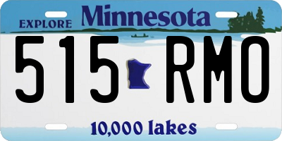 MN license plate 515RMO